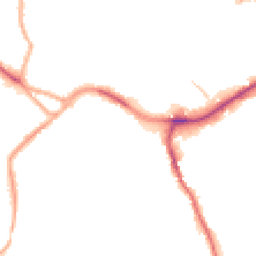 Night-time road noise heatmap for CW10 9AG
