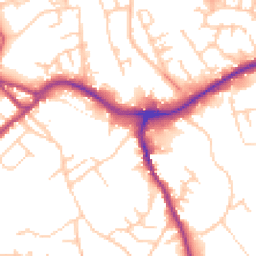 Daytime road noise heatmap for CW10 9AN