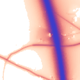 Daytime road noise heatmap for CW10 9BF
