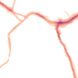 Night-time road noise heatmap for CW10 9BT