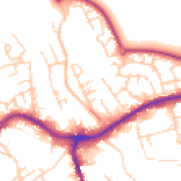 Daytime road noise heatmap for CW10 9EF