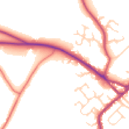 Daytime road noise heatmap for CW10 9FJ