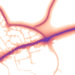 Daytime road noise heatmap for CW10 9FZ