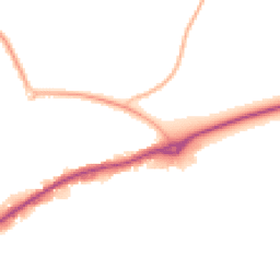 Night-time road noise heatmap for CW10 9FZ