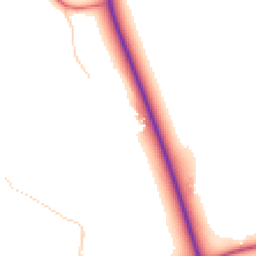 Daytime road noise heatmap for CW10 9JQ