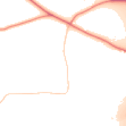 Daytime road noise heatmap for CW10 9LW