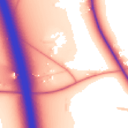 Daytime road noise heatmap for CW10 9LX