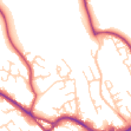 Daytime road noise heatmap for CW10 9PL