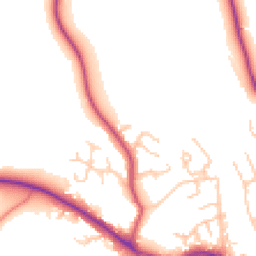 Daytime road noise heatmap for CW10 9RH