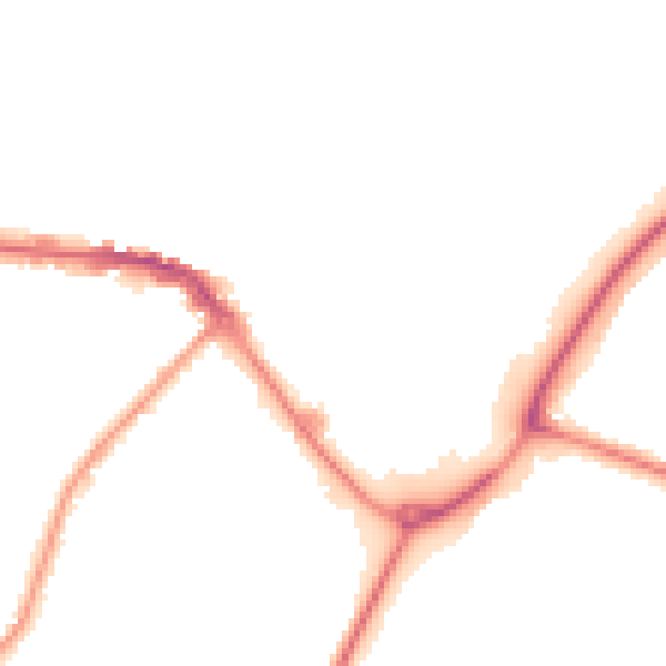 Night-time road noise heatmap for CW11 1AH