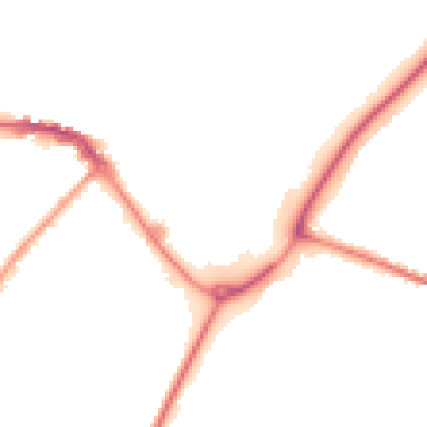 Night-time road noise heatmap for CW11 1AL