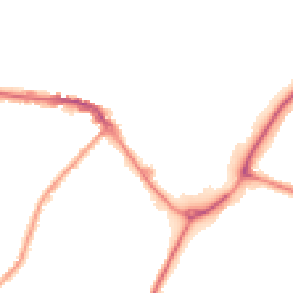 Night-time road noise heatmap for CW11 1BB