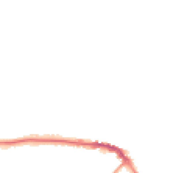 Night-time road noise heatmap for CW11 1DB