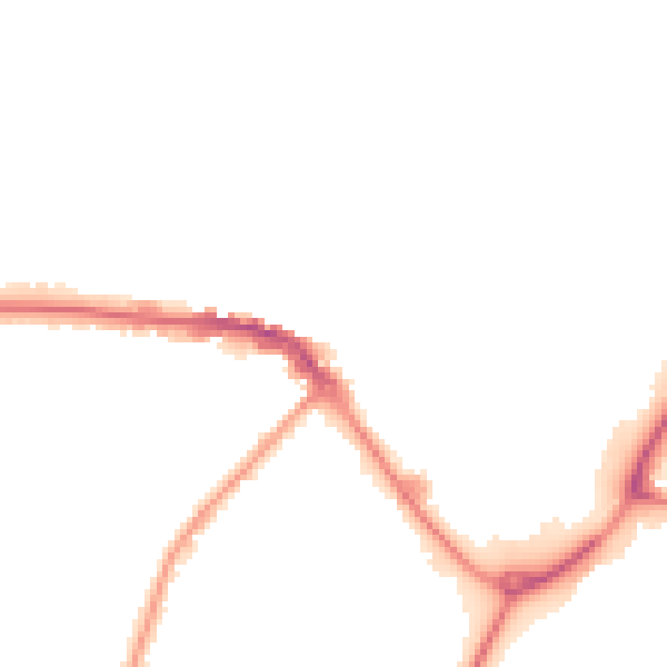 Night-time road noise heatmap for CW11 1DG