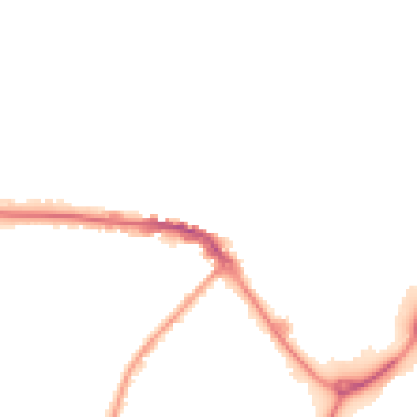 Night-time road noise heatmap for CW11 1DS