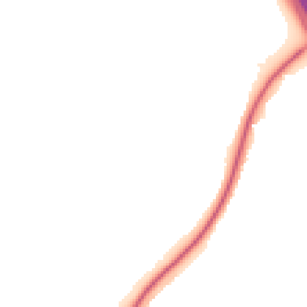 Night-time road noise heatmap for CW11 1DY