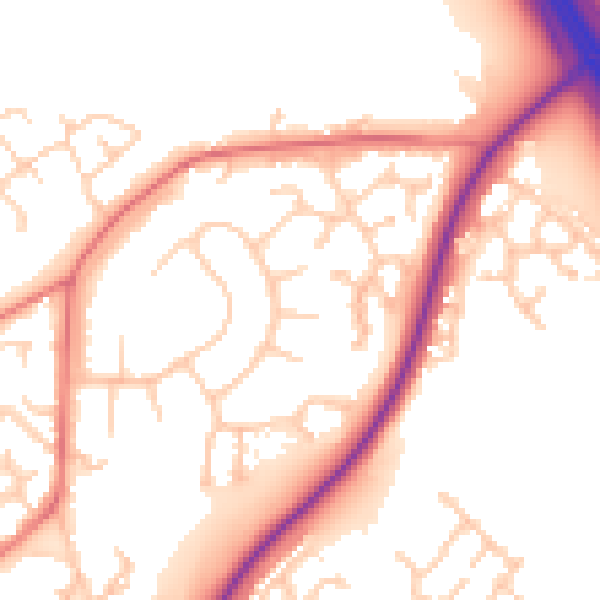 Daytime road noise heatmap for CW11 1EA