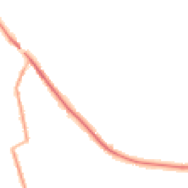 Night-time road noise heatmap for CW11 1ER
