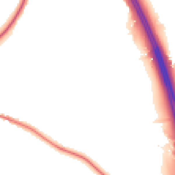 Night-time road noise heatmap for CW11 2LA