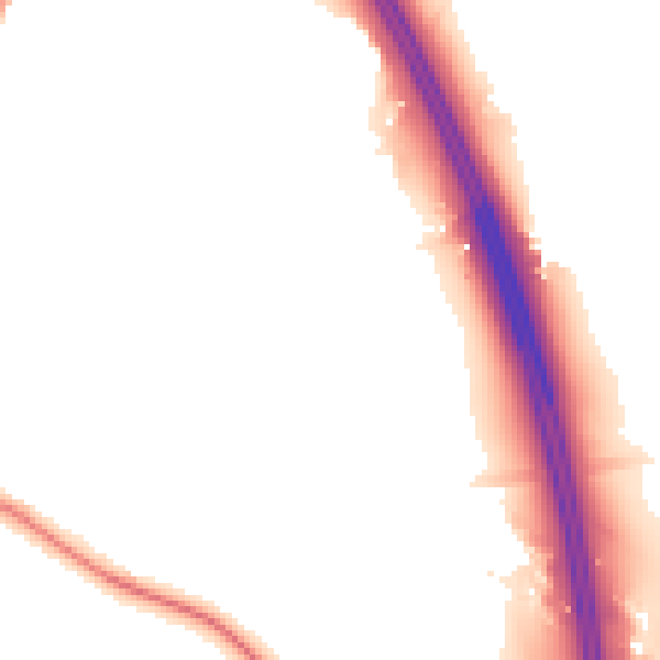 Night-time road noise heatmap for CW11 2LD