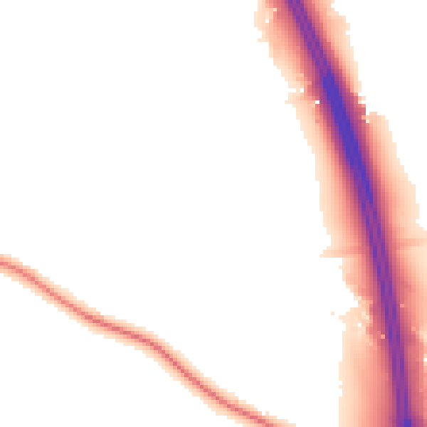 Night-time road noise heatmap for CW11 2LZ