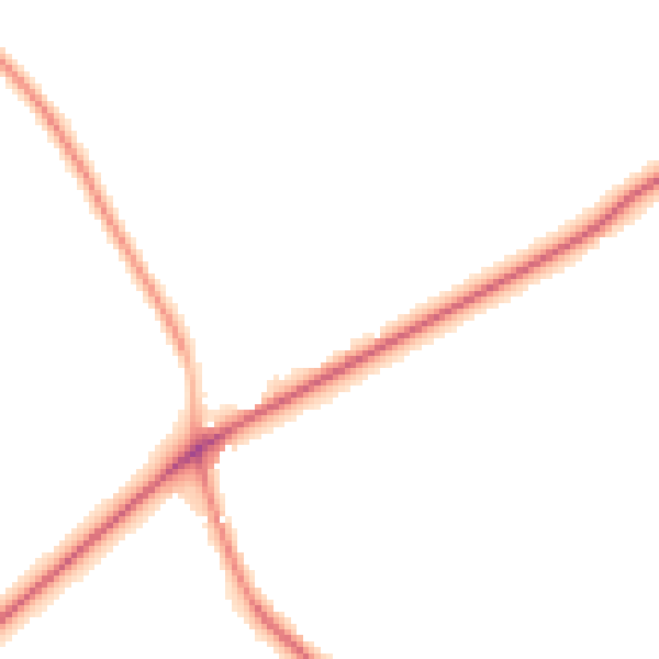 Night-time road noise heatmap for CW11 2SB