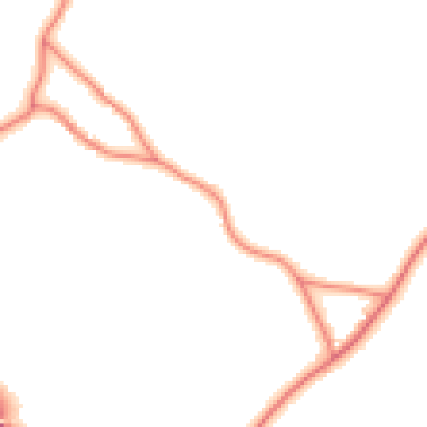Daytime road noise heatmap for CW11 2UP
