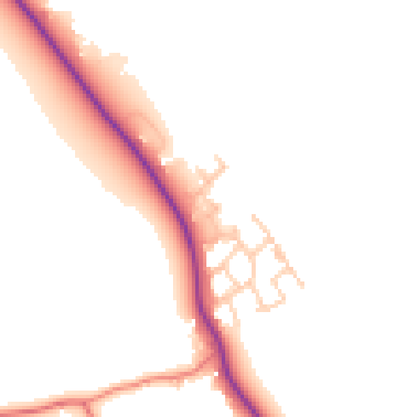 Daytime road noise heatmap for CW11 3DX