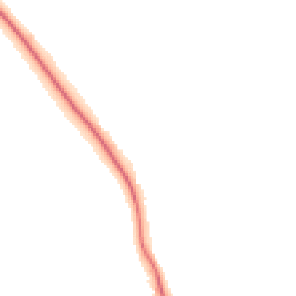 Night-time road noise heatmap for CW11 3ED