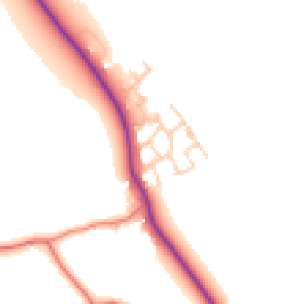 Daytime road noise heatmap for CW11 3ES