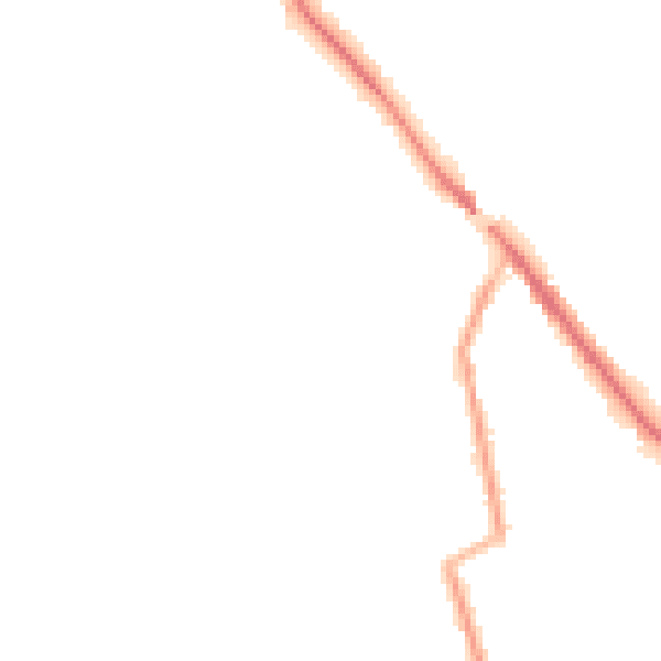 Night-time road noise heatmap for CW11 3GN