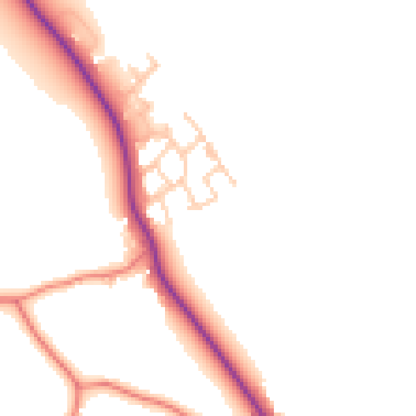 Daytime road noise heatmap for CW11 3LA