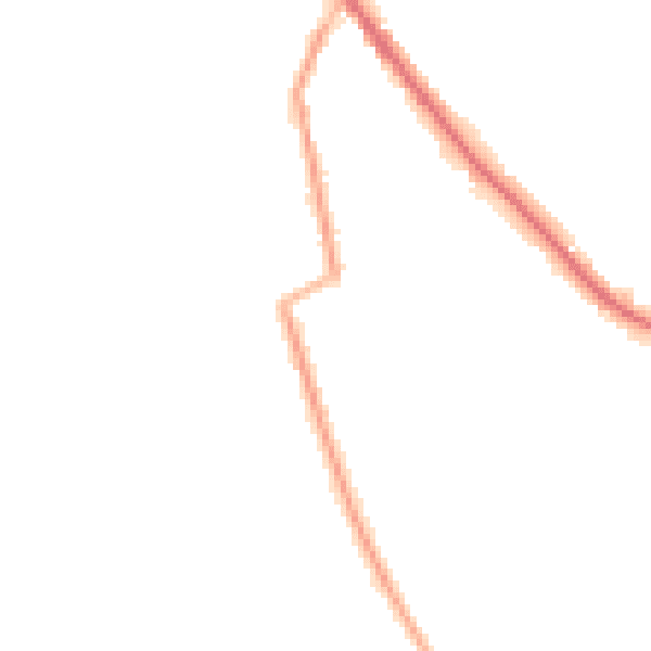 Night-time road noise heatmap for CW11 3SW