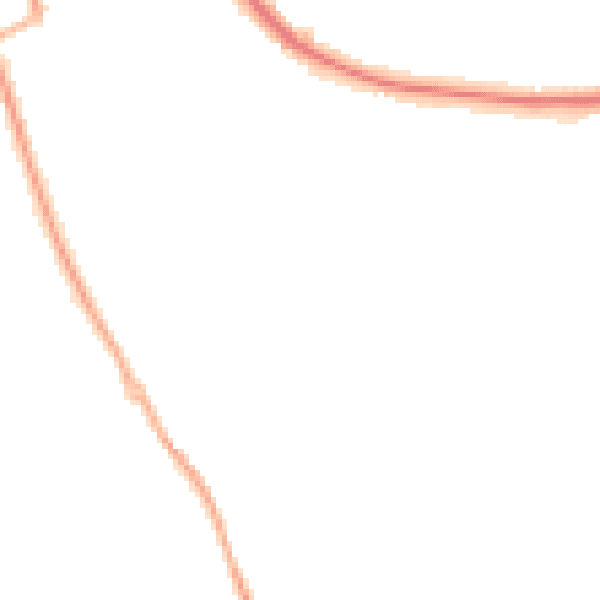 Night-time road noise heatmap for CW11 3TW