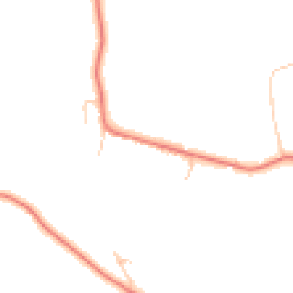 Daytime road noise heatmap for CW11 4AP