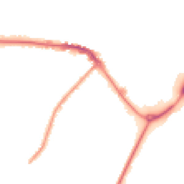 Night-time road noise heatmap for CW11 4NR