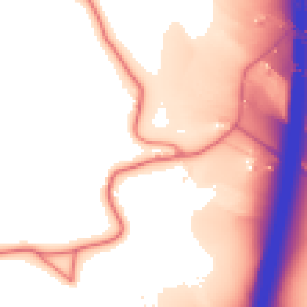 Daytime road noise heatmap for CW11 4SD