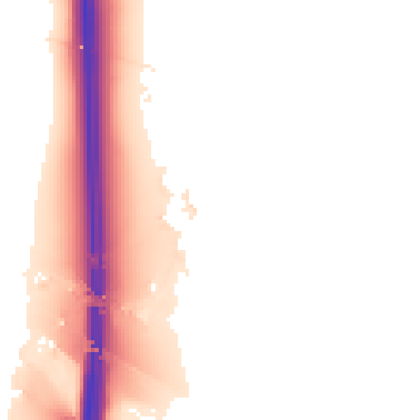 Night-time road noise heatmap for CW11 4SH