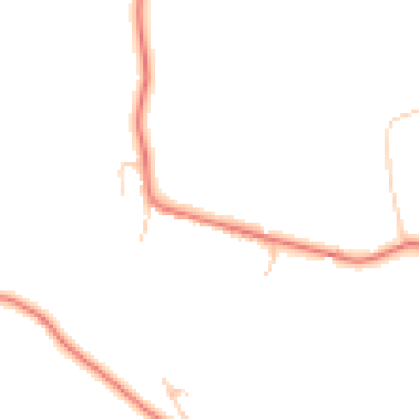 Daytime road noise heatmap for CW11 4XL