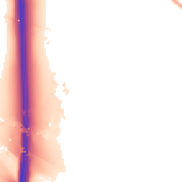 Night-time road noise heatmap for CW11 4YA