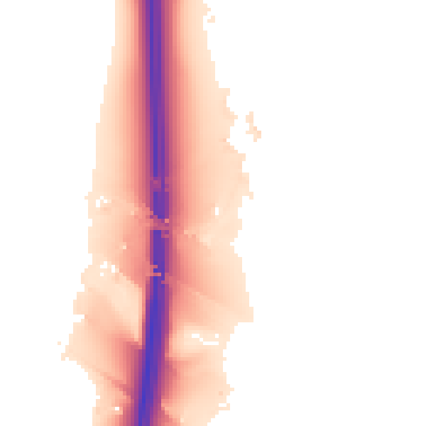Night-time road noise heatmap for CW11 4YB