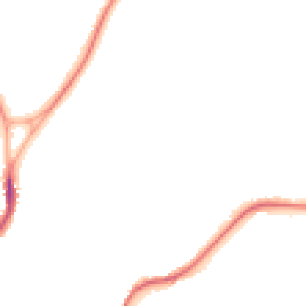 Night-time road noise heatmap for CW12 1FX