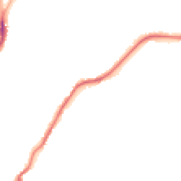 Night-time road noise heatmap for CW12 2EZ