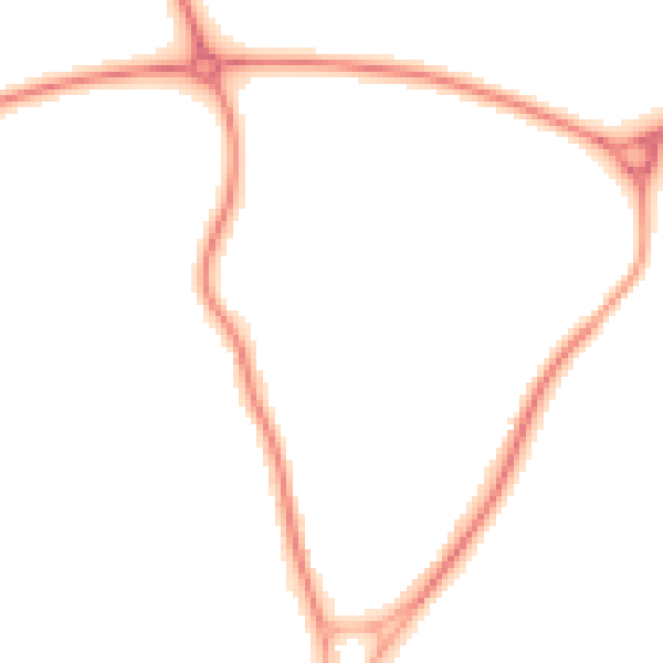 Night-time road noise heatmap for CW12 2GT