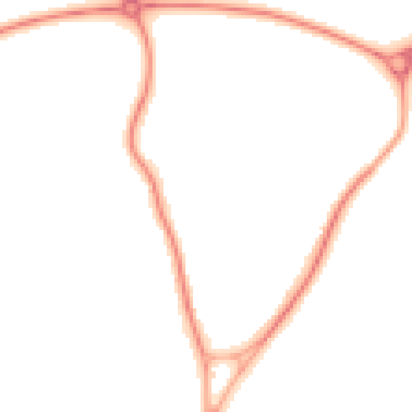 Night-time road noise heatmap for CW12 2JB