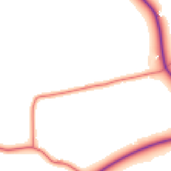 Daytime road noise heatmap for CW12 2JG