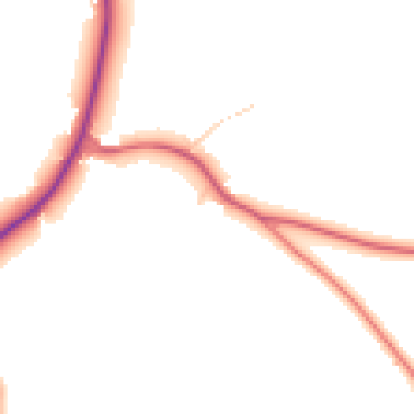 Daytime road noise heatmap for CW12 4RF