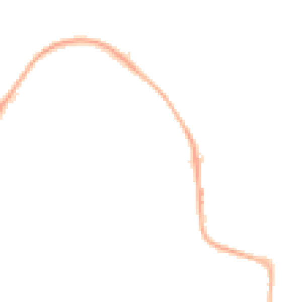 Night-time road noise heatmap for CW5 5EJ