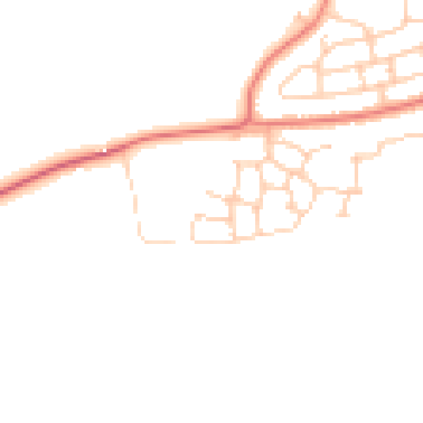 Daytime road noise heatmap for CW5 5XL