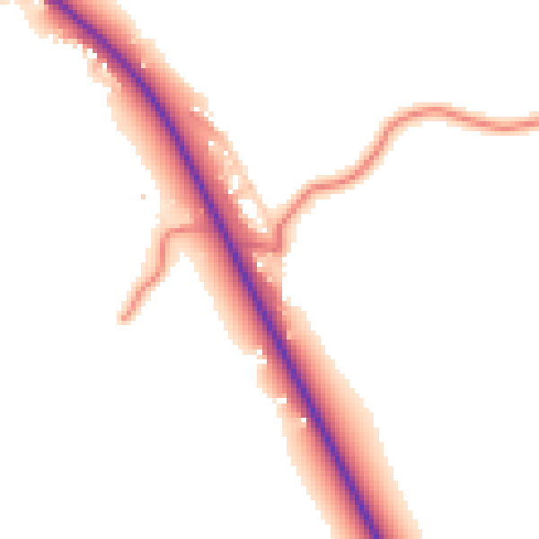 Daytime road noise heatmap for CW5 6AZ